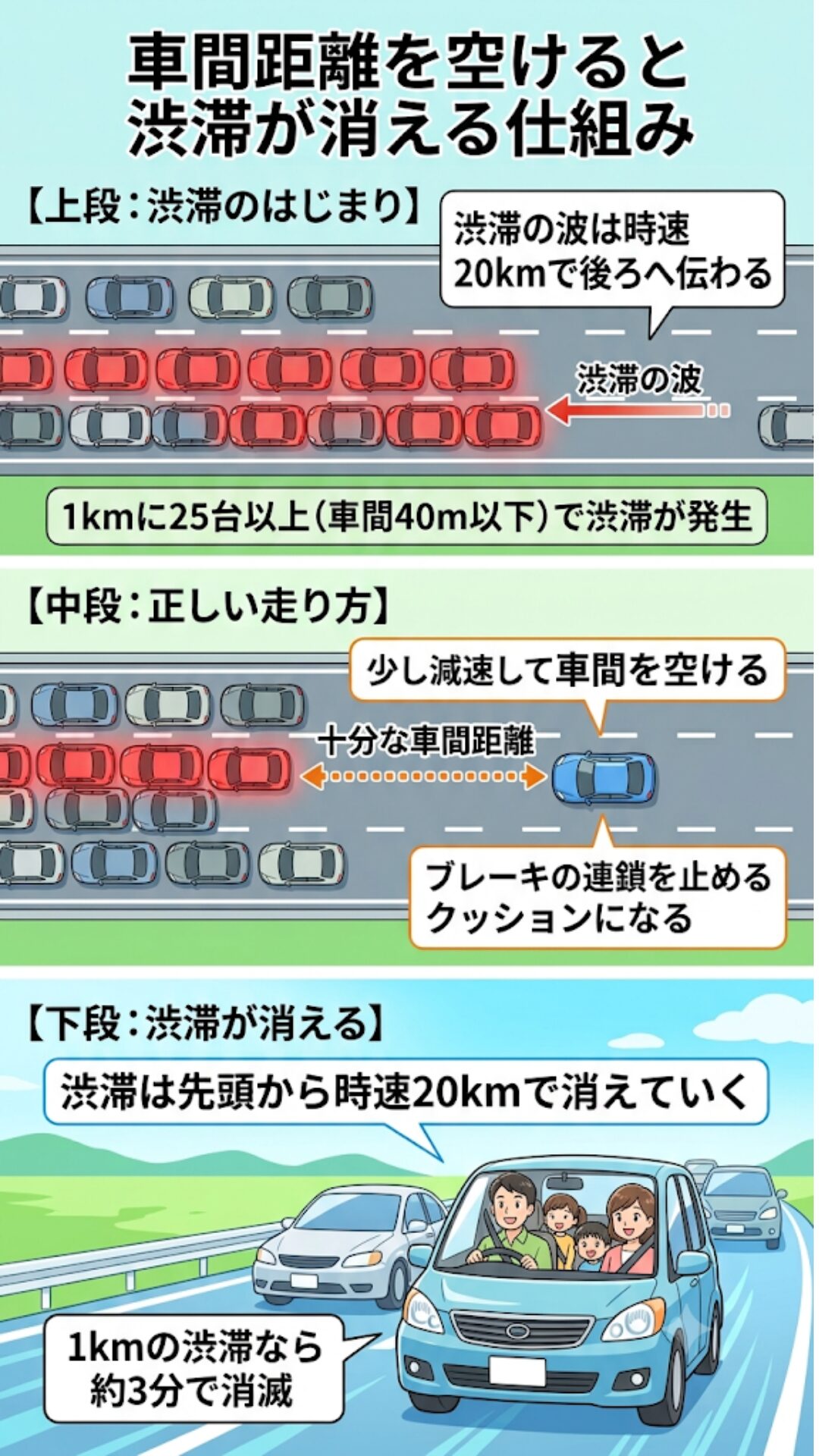 渋滞を科学的に理解する