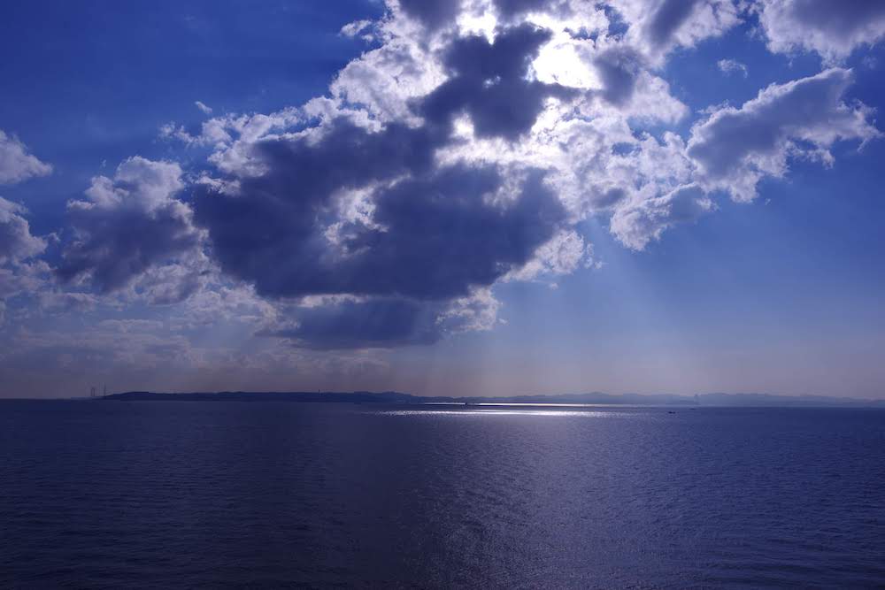 富津岬　海