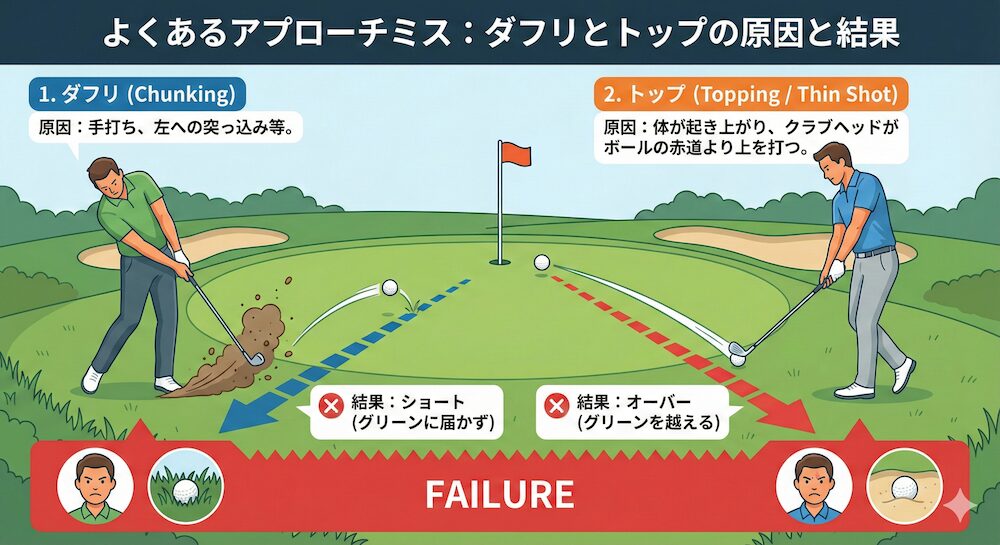 アプローチミスの典型例