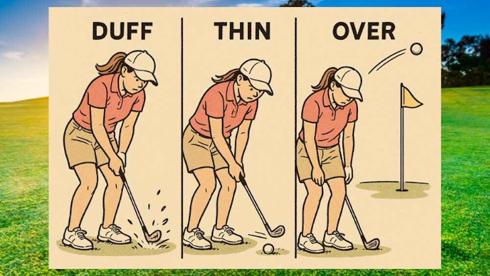 アプローチのミス