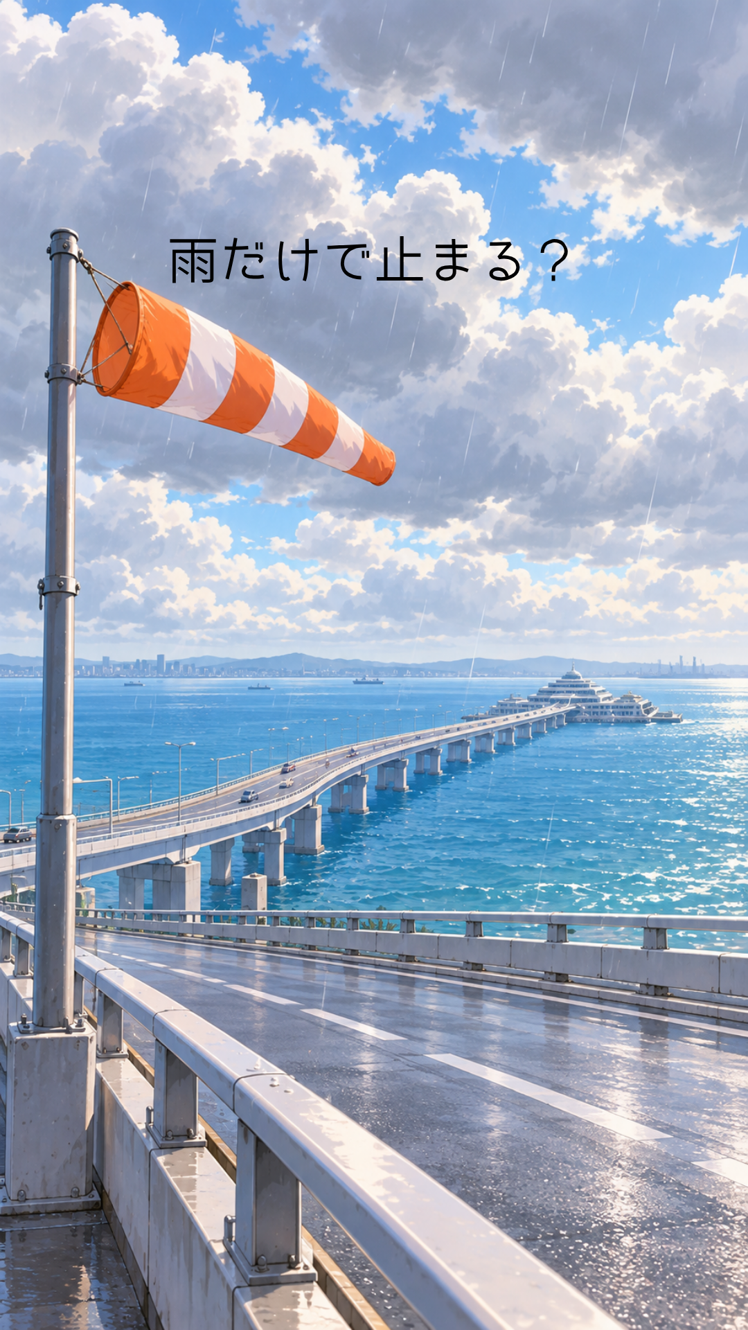 雨だけでアクアラインは通行止めになる？